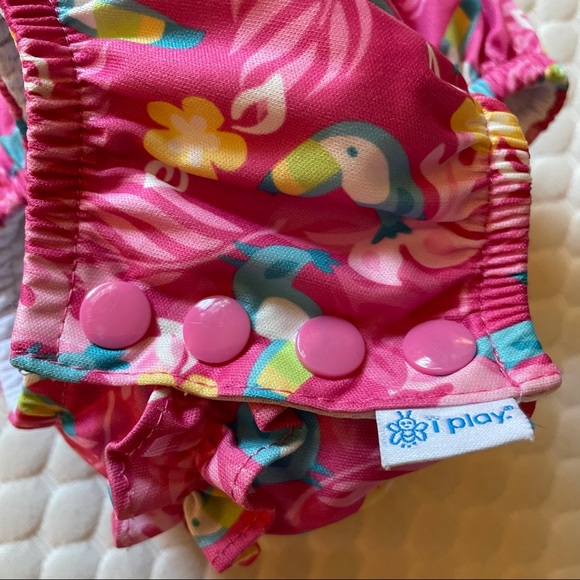I Play Swimmy Diaper with Ruffle Rear 12mos 50+UPF - Picture 4 of 10